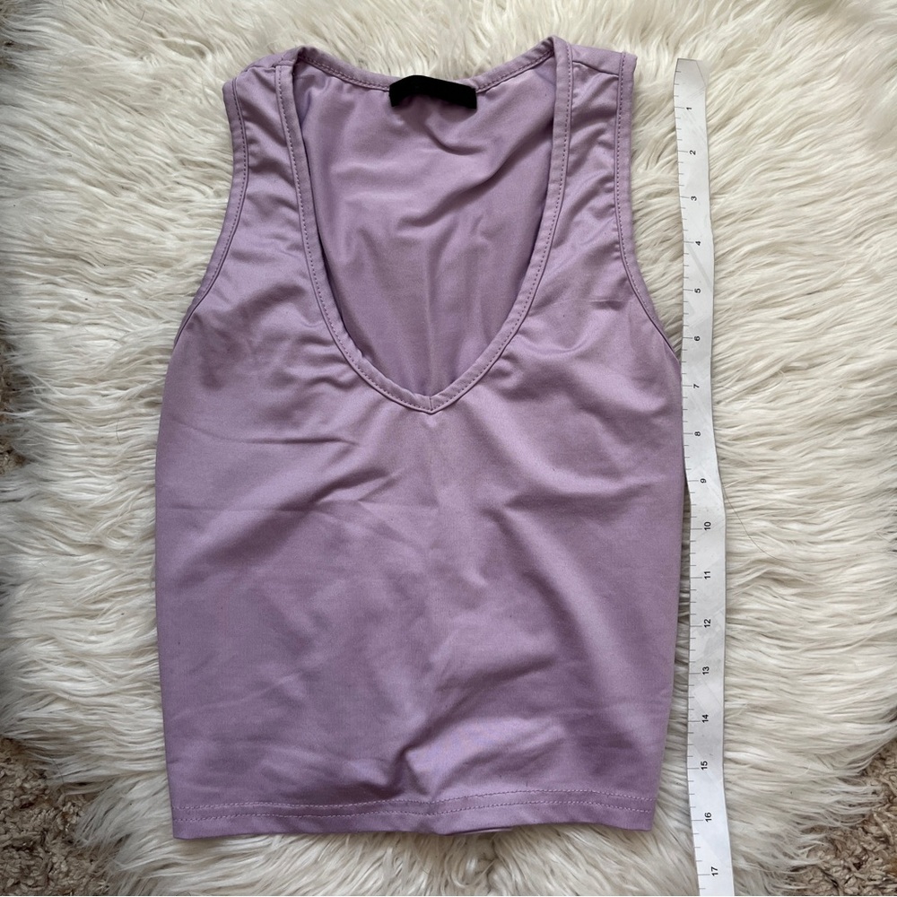 Shein Purple Cropped Tank Top